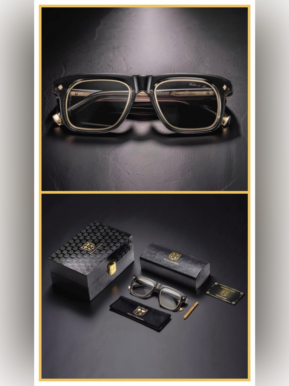 Premium Black and Gold Men’s Sunglasses - Designer Style - Picture 1 of 13